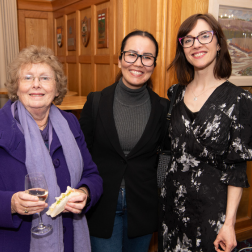 Three women standing