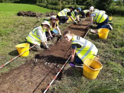 Excavation of Boho famine road