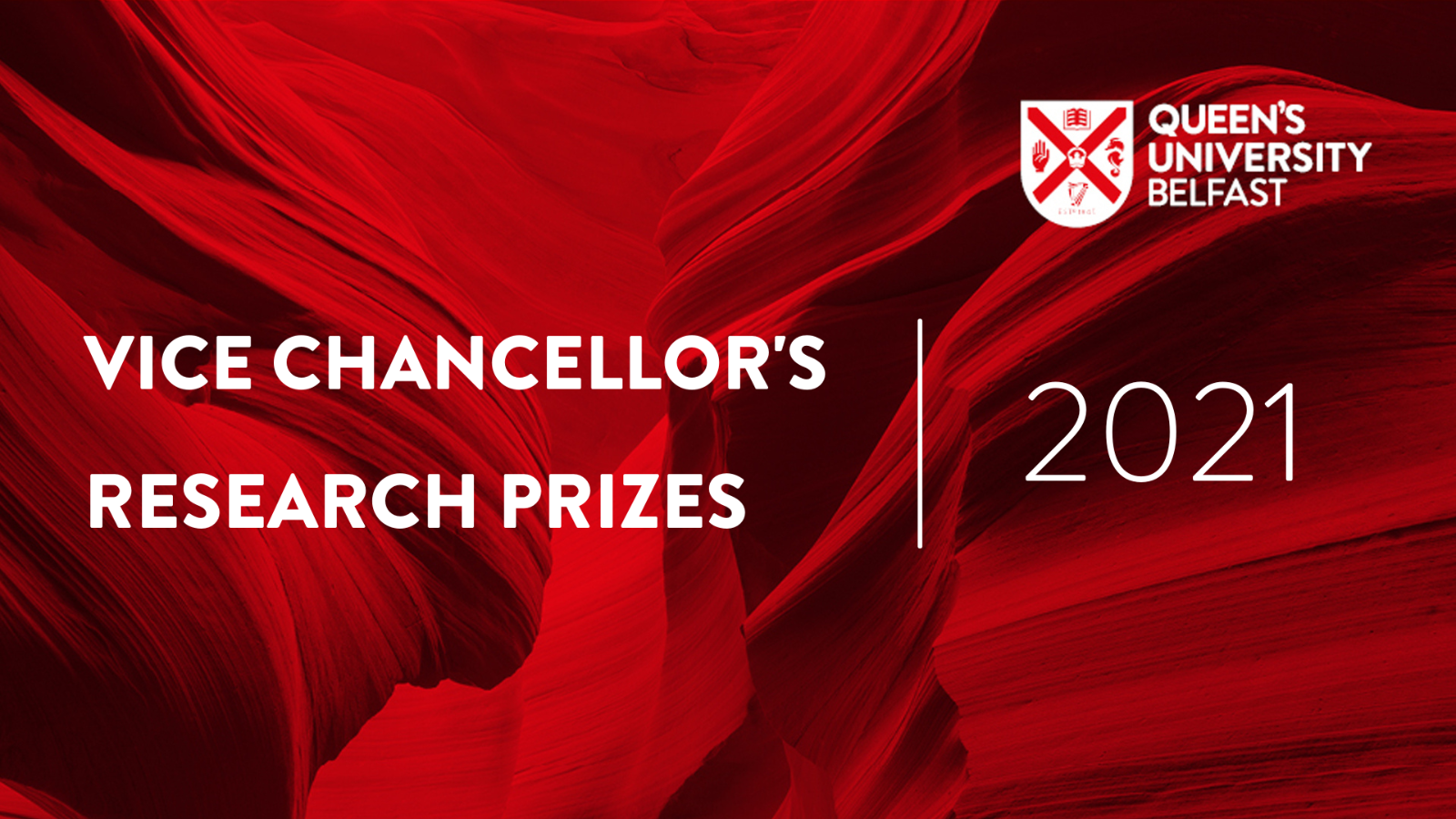 Vice Chancellor's Research Prizes written in white text on red background