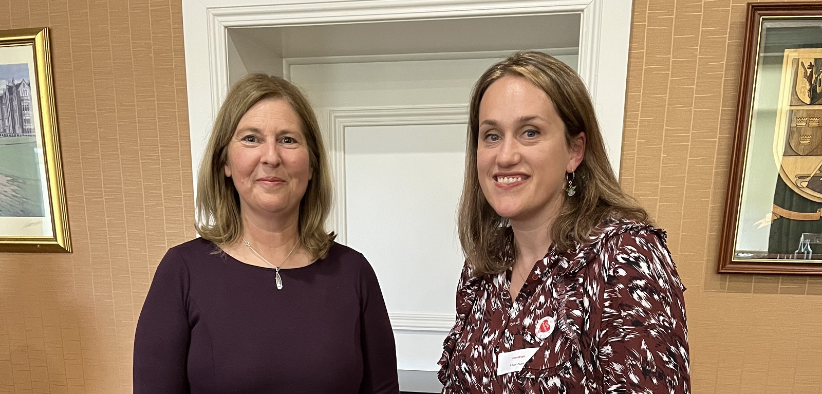 Janice Carruthers and Postdoc Award winner Claire Wright at the Postdoc Showcase 2022