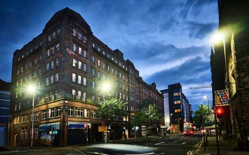 Front of the flint hotel