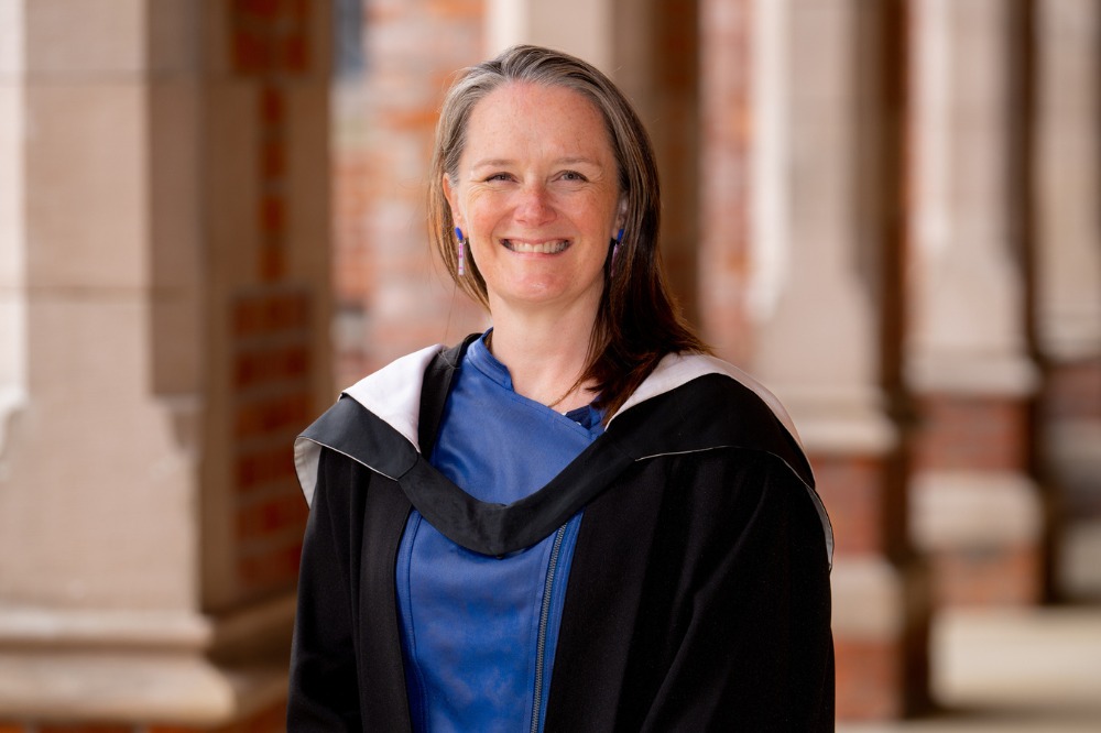 Nathalie Trott in graduation gown